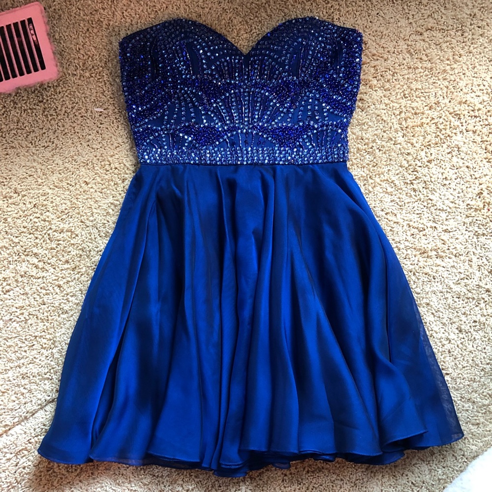 Royal blue Sherri Hill dress